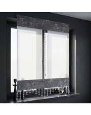 Panel z woalu i koralikami 60–130 × 150 cm – efekt betonu