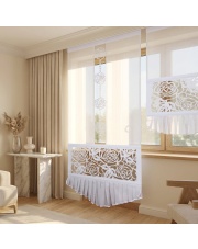 Wysoki panel Róża z batystu 60–130 × 190–260 cm – na wymiar