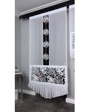 Panel batyst z ażurowym motywem róż różne kolory od 190 do 260 cm