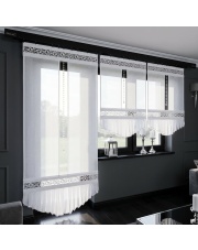 Komplet balkonowy 3 paneli Noela – karnisz 270 cm