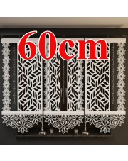 Panel ażurowy z motywem kwiatowym 60 × 90–130 cm