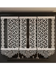 Panel ażurowy z motywem kwiatowym 80 × 90–130 cm