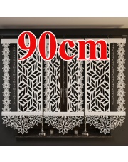 Panel ażurowy z motywem kwiatowym 90 × 90–130 cm
