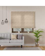 Milas, roleta rzymska, szerokość 140 cm x wysokość 170cm, kolor 003 cappuccino MILAS0