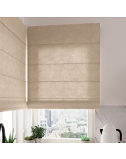 Milas, roleta rzymska, szerokość 100 cm x wysokość 170cm, kolor 003 cappuccino MILAS0