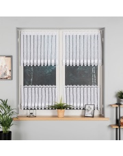 Zazdrostka haftowana panelowa na batyście, wysokość 75cm, kolor 001 biały 015552