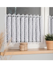 Zazdrostka haftowana panelowa na batyście, wysokość 45cm, kolor 001 biały 015589
