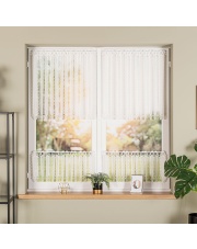 Zazdrostka haftowana panelowa na batyście, wysokość 70cm, kolor 010 naturalny 093721
