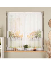 Zazdrostka haftowana panelowa na batyście, wysokość 70cm, kolor 010 naturalny 097651
