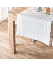 MODENA Bieżnik z gipiurą, szerokość 50cm x wysokość 100cm, kolor 001 biały 202725