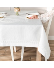 MODENA Obrus z gipiurą, szerokość 140cm x wysokość 180cm, kolor 001 biały 202725
