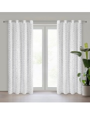 ZASŁONA GOTOWA ROSES 6 140 X 250 CM BIAŁY