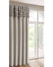 ZASŁONA GOTOWA ROSES 13 NA TAŚMIE 140 X 270 CM BEŻOWY
