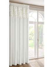 ZASŁONA GOTOWA ROSES 13 NA TAŚMIE 140 X 270 CM KREMOWY