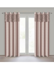 ZASŁONA GOTOWA ROSES 13 NA TAŚMIE 140 X 250 CM PUDROWY