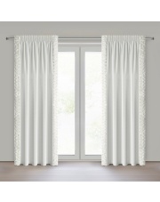 ZASŁONA GOTOWA ROSES 14 NA TAŚMIE 140 X 270 CM KREMOWY