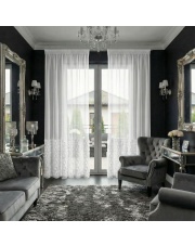 FIRANA GOTOWA ROSES 2 NA TAŚMIE 140 X 270 CM BIAŁY 1SZT