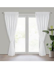 ZASŁONA GOTOWA ROSES NA TAŚMIE 140 X 270 CM BIAŁY