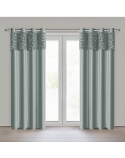 ZASŁONA GOTOWA ROSES 13 NA TAŚMIE 140 X 250 CM MIĘTOWY