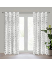 ZASŁONA GOTOWA ROSES 1 140 X 250 CM BIAŁY