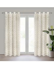 ZASŁONA GOTOWA ROSES 1 140 X 250 CM KREMOWY