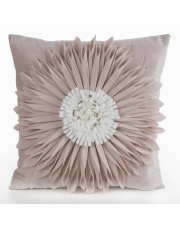 POSZEWKA FLORES 3 45 X 45 CM BEŻOWY