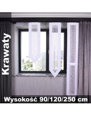 Krawat ażurowy dekoracyjny 25 cm / 30 cm – panel ażurowy do okna, nowoczesna dekoracja okienna