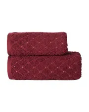 OLIWIER Ręcznik, 70x140cm, kolor 009 ciemno czerwony; burgundowy R00001