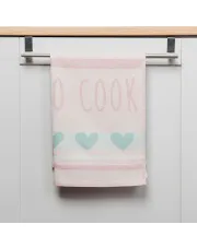 COOK Ścierka kuchenna, rozmiar 50x70cm, kolor różowo-miętowy 004 S00007