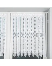 Zazdrostka żakardowa panelowa, wysokość 80cm, kolor 001 biały 107806