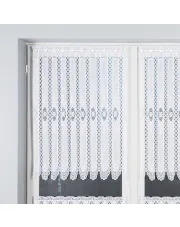 Zazdrostka żakardowa panelowa, wysokość 90cm, kolor 001 biały 107806