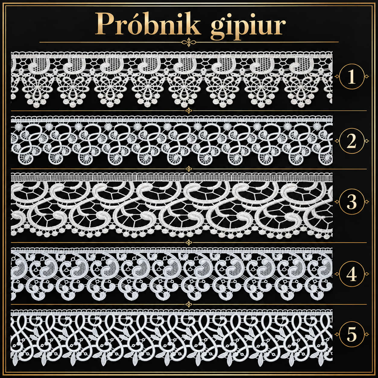 Próbnik gipiury 10 cm — Firany Anabell
