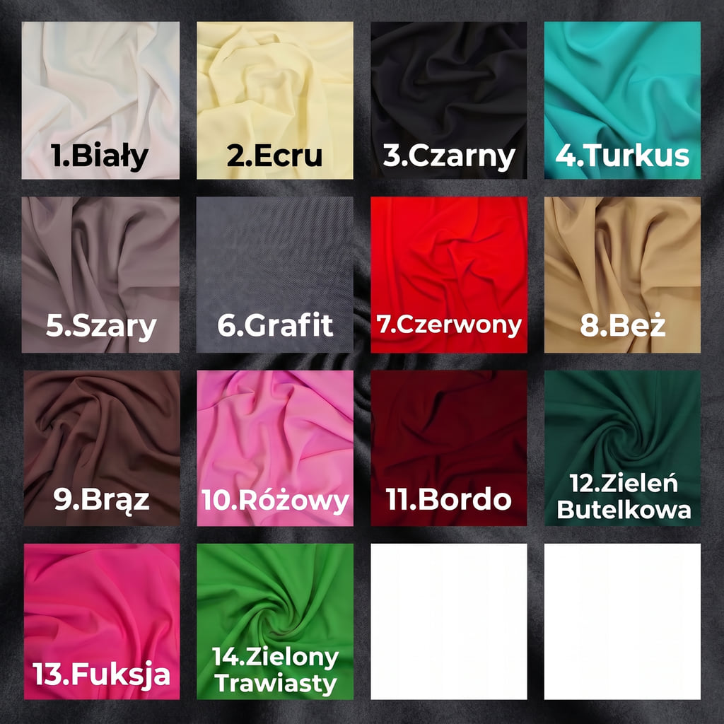 Próbnik kolorów ażurów Firany Anabell